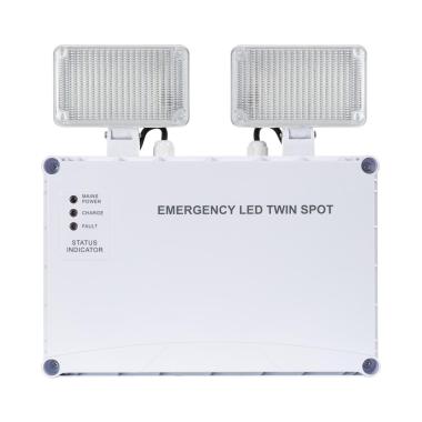 Product van LED Noodverlichting Opbouw 400lm Niet Permanent TwinSpot 