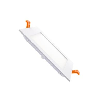 Pannello Downlight LED 12W Quadrata SuperSlim Foro 155x155mm