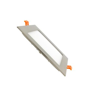 Oprawa LED Kwadratowa SuperSlim 12W Srebrna Średnica Wycięcia 152x152 mm