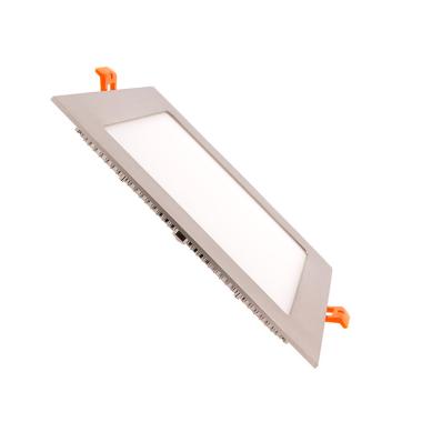 Dalle LED 15W Carrée Extra-Plate Coupe 180x180mm Argentée