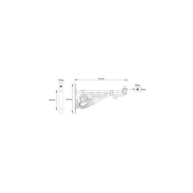 Produkt von Wandarm für Strassenleuchten 74cm