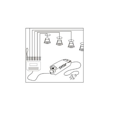 Product van Downlight LED  onder muebel 3W 3V DC Rond zaagmaat Ø30 mm