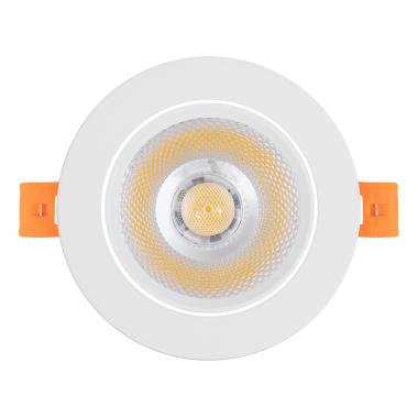 Product van Downlight COB Rond Richtbaar LED 12W Wit Zaag maat Ø 90 mm No Flicker
