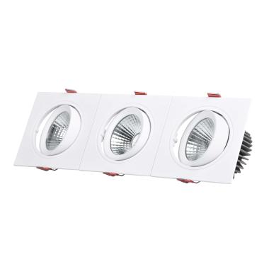 Product van Downlight LED 45W Rechthoekig Triple New Madison Zaag maat 400x120 mm