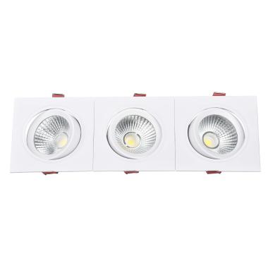 Product van Downlight LED 45W Rechthoekig Triple New Madison Zaag maat 400x120 mm