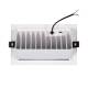 Produit de Downlight LED 46W Rectangulaire Orientable OSRAM 120 lm/W LIFUD Coupe 210x125 mm