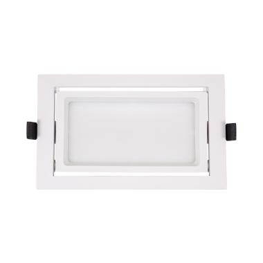 Produit de Downlight LED 24W Rectangulaire Orientable OSRAM 120 lm/W LIFUD Coupe 210x125 mm