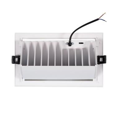 Produit de Downlight LED 24W Rectangulaire Orientable OSRAM 120 lm/W LIFUD Coupe 210x125 mm