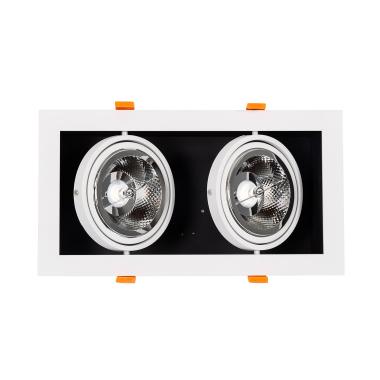 Produkt von LED-Downlight Strahler 30W Schwenkbar Kardan Eckig AR111 Ausschnitt 325x165 mm