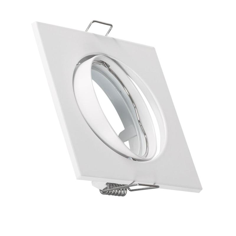 Product of Square Tilting Downlight Frame for a GU10/GU5.3 LED Bulb Cut Ø 72 mm