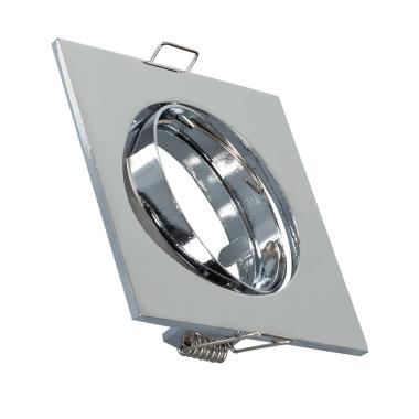 Prodotto da Portafaretto Downlight Quadrato Basculante per Lampadina LED GU10 / GU5.3 Foro Ø 72 mm