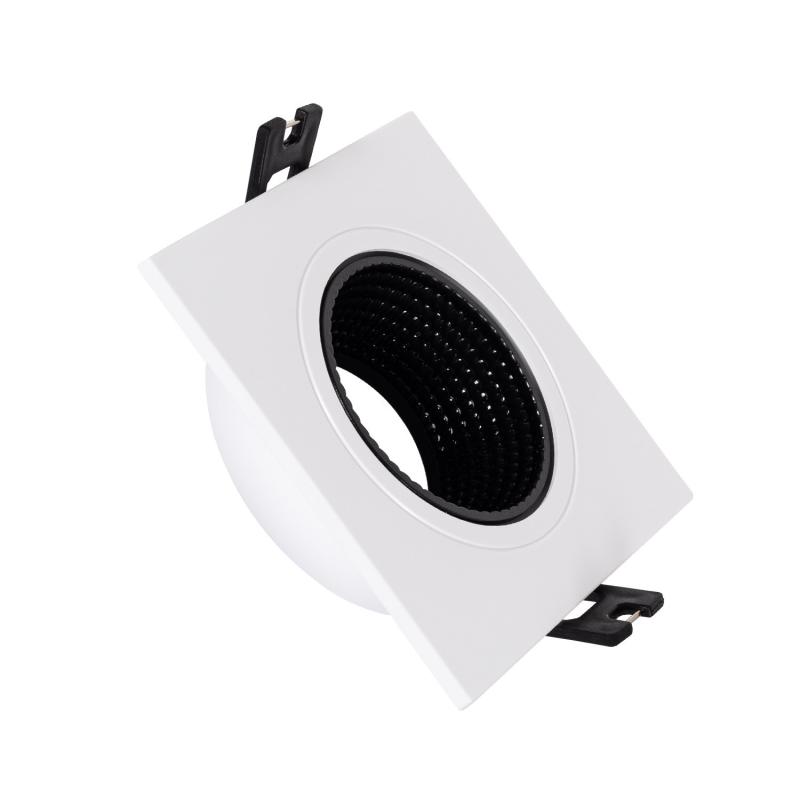 Produkt von Downlight-Ring Quadratisch Schwenkbar für LED-Glühbirne GU10 / GU5.3 Schnitt Ø80 mm