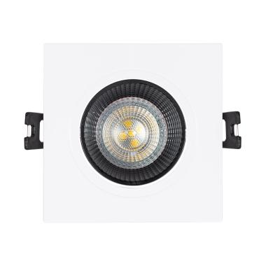 Produkt von Downlight-Ring Quadratisch Schwenkbar für LED-Glühbirne GU10 / GU5.3 Schnitt Ø80 mm