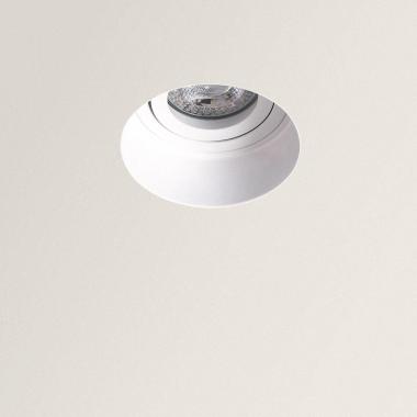 Produit de Collerette Downlight Intégration Plâtre/Placo Ronde pour Ampoule LED GU10 Coupe Ø80 mm Trimless