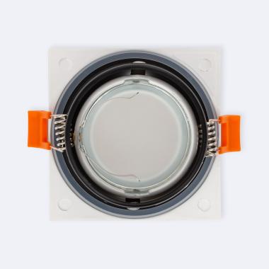 Product van Downlight Ring Vierkant IP65  voor LED-lamp GU10 zaagmaat Ø75 mm