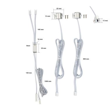 Prodotto da Interruttore Sensore Doppio 12/24V DC per Porte di Armadi