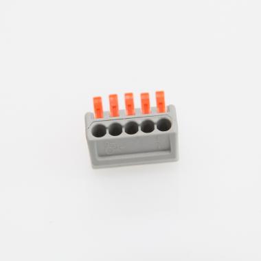 Produit de Pack 10 Connecteurs Rapides 5 Entrées PCT-215 pour Câble Électrique 0.08-4mm² 