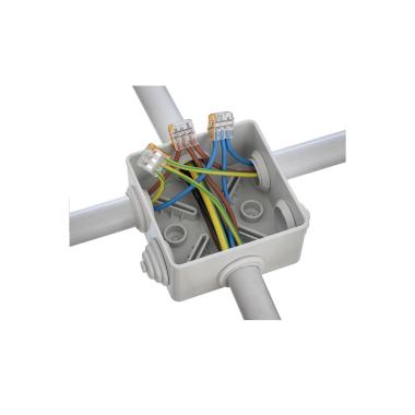 Prodotto da Pack 20 Connettori Rapidi 3 Ingressi per Cavo Elettrico 0.08-4 mm²