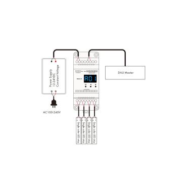 Produkt von DALI-Dimmer 4 Kanäle LED-Streifen für DIN-Schiene