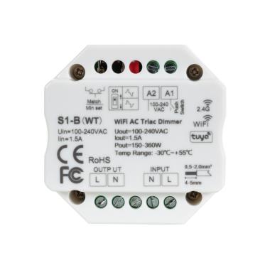 Produkt od LED RF WIF TRIAC Stmívač Kompatibilní s Tlačítkem 