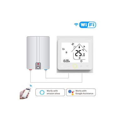 Produit de Thermostat WiFi Programmable Blanc pour Chauffage