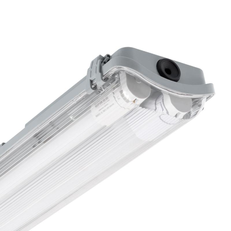 Produit de Réglette Étanche IP65 + 2 Tubes LED 150cm Connexion Latérale