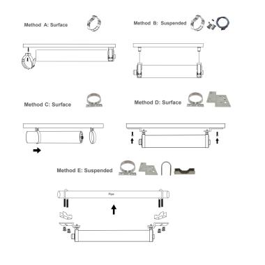 Product van Armatuur Waterproof LED 50W 150 cm IP68 9K LEDNIX Special Boerderijen