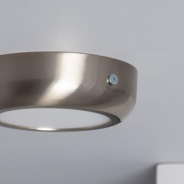 Product van PlafondLamp 6W LED Metaal Rond Silver Design  Ø120 mm