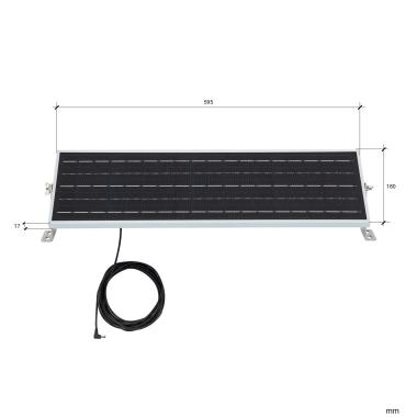 Product van Waterdichte Armatuur LED 62.5cm 20W IP65 Solar