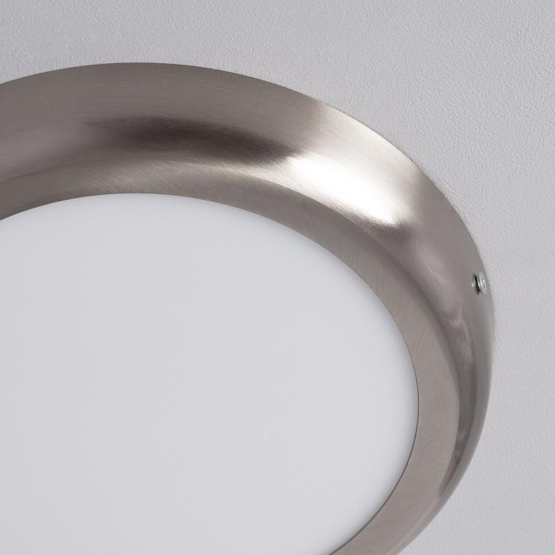 Prodotto da Plafoniera LED 18W Circolare Metallo Ø225 mm Design Argento