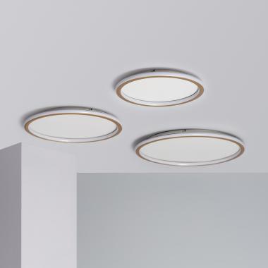 Produit de Plafonnier LED Rond Métal CCT Sélectionnable Allharo 20W Ø410 mm 