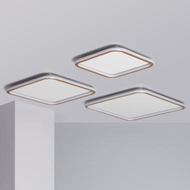 Prodotto da Plafoniera Quadrata in Metallo LED 30W 410x410 mm CCT Selezionabile Allharo