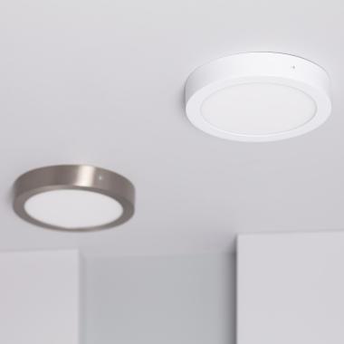 Product van Plafondlamp Metaal Rond Zilver LED 18W Ø225 mm 