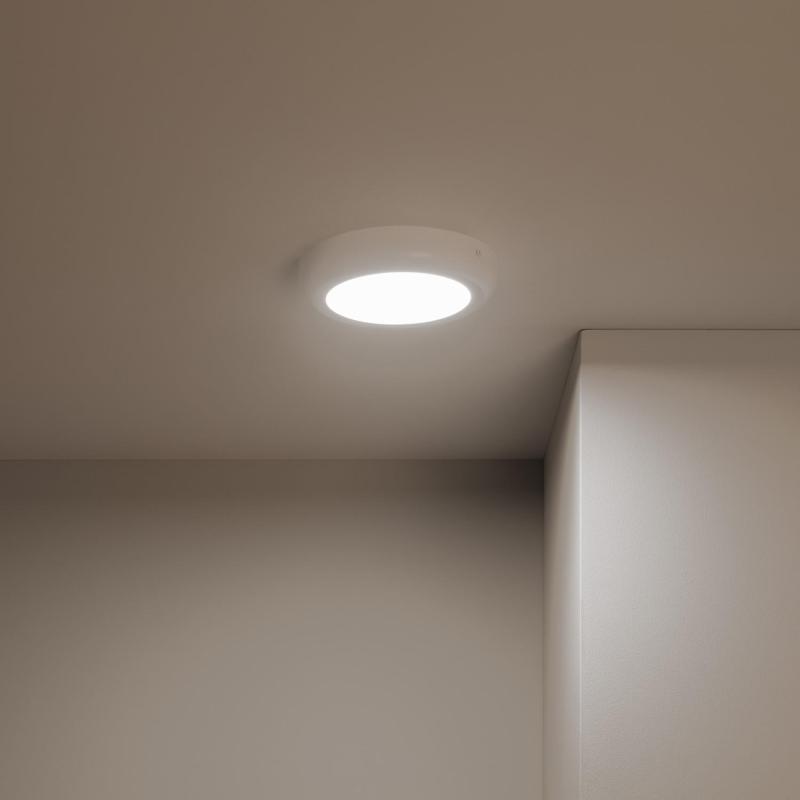 Produit de Plafonnier LED Rond 12W Métal Design White Ø180mm 