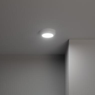 Produit de Plafonnier LED Rond Métal Design White 6W Ø125 mm 