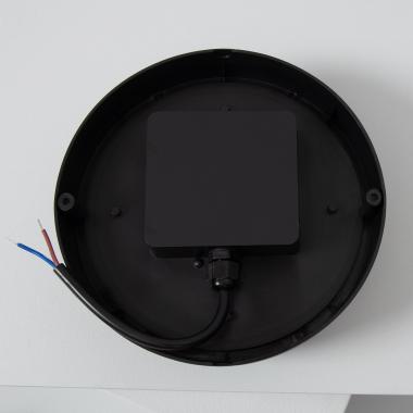 Produit de Plafonnier LED Extérieur Rond 25W Hublot Black IP65 Ø175 mm