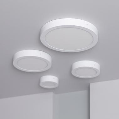 Produit de Plafonnier LED Rond 6W SwitchCCT Sélectionnable Ø 120mm Dimmable Compatible avec Télécommande RF V.2 