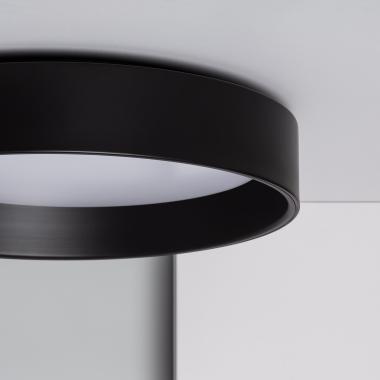 Prodotto da Plafoniera LED 20W Circolare Metallo CCT Selezionabile Ø450 mm Nero Design 