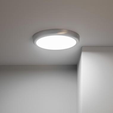 Prodotto da Plafoniera LED 24W Circolare Metallo Ø300 mm Design Argento