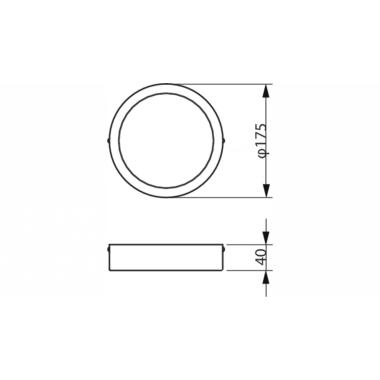 Produkt von LED-Deckenleuchte 10.5W PHILIPS Ledinaire Rund Ø175 mm DN065C G3