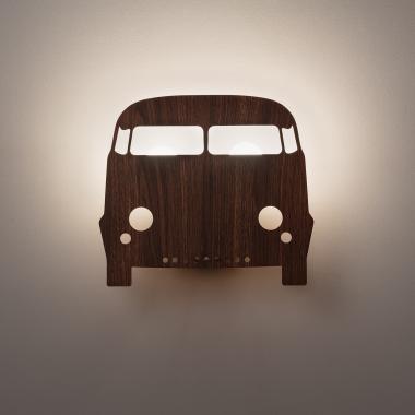 Product van Wandlamp Hout Kinder Bussi