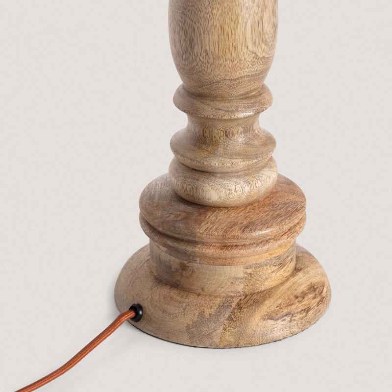 Produit de Pied de Lampe à Poser en bois Dinka ILUZZIA