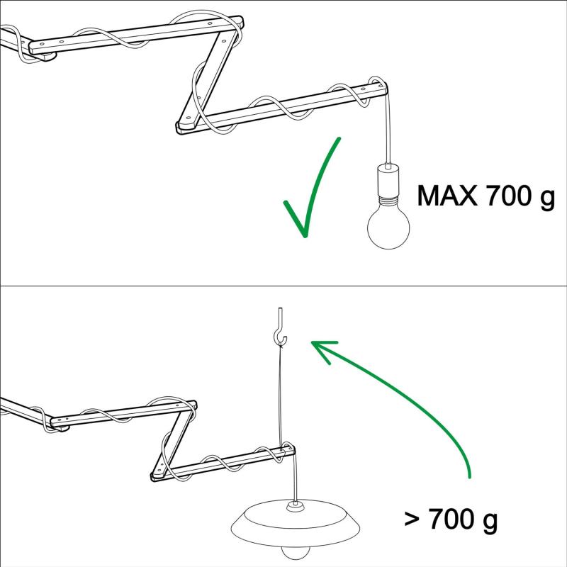 Produkt von Wandhalterung PINOCCHIO XL für Wandleuchte Creative-Cables Modell PINOCCHIOXL01 