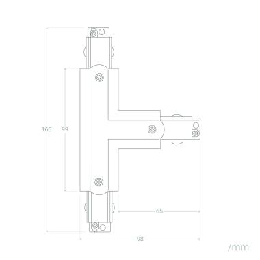 Product van Three-circuit ´T´ connector (linkerkant)