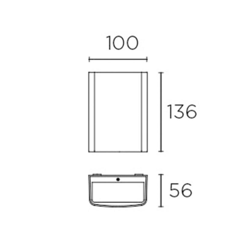 Product of 9W Clous LED Surface Lamp IP65 LEDS-C4 05-9926-14-CL