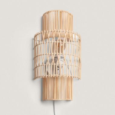 Product van Wandlamp Gevlochten Papier Masego ILUZZIA