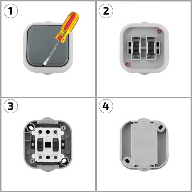 Product of Simple 1-Gang 2-Way Switch (IP54)