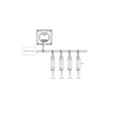 Produkt von Fernbedienung Dimmer CCT DALI Master Wandmontage Touch