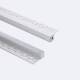 Product of Aluminium Profile with Continous Cover for Plaster/Plasterboard Intergration for LED Strips up to 8mm 