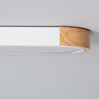 Produkt von LED-Deckenleuchte 18W Holz und Metall 140x650 mm CCT Seleccionable Dari Lang